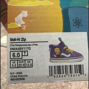Vans Sk Hi Zip Size 6 T